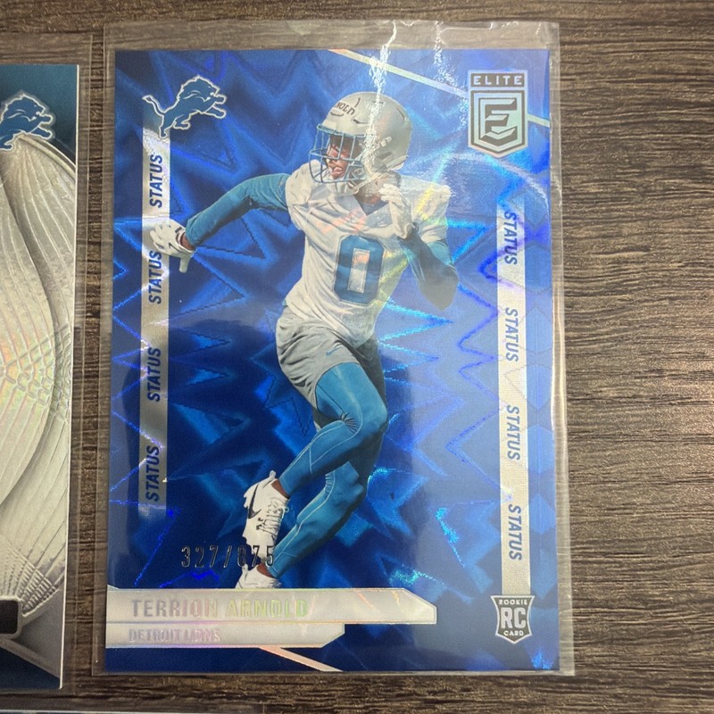 Terrine Arnold Detroit Lions 2024 Elite 327/875 Absolute / Totally Certified Lot