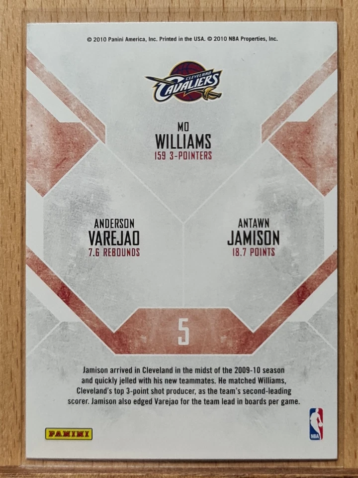 Anderson Varejao, Williams, Jamison #5 2010-11 Rookies & Star Team Leaders L0113A Foto 2 de 2