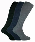 1 Pair Mens Thin 100% Cotton Extra Long Knee High Lightweight Ribbed Dress Socks