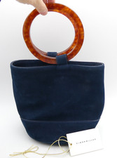 Simon Miller Nubuck Leather Bonsai Bucket Bag 20 Cm Round Handles Made In France