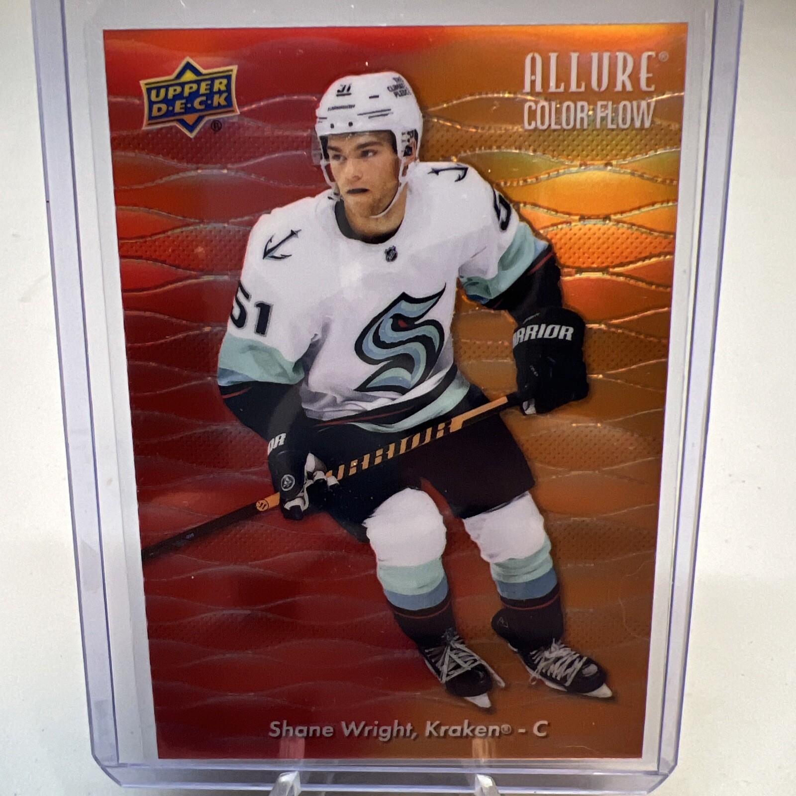 2023-24 Upper Deck Allure Red-Orange Color Flow #CF-11 Shane Wright