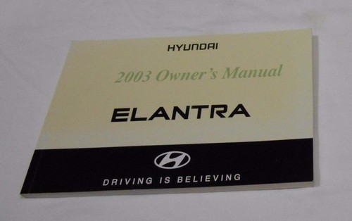 2003 HYUNDAI ELANTRA OWNER MANUAL 6/PC.SET&CLEAR PLASTIC HYUNDAI FACTORY CASE // - Picture 2 of 9