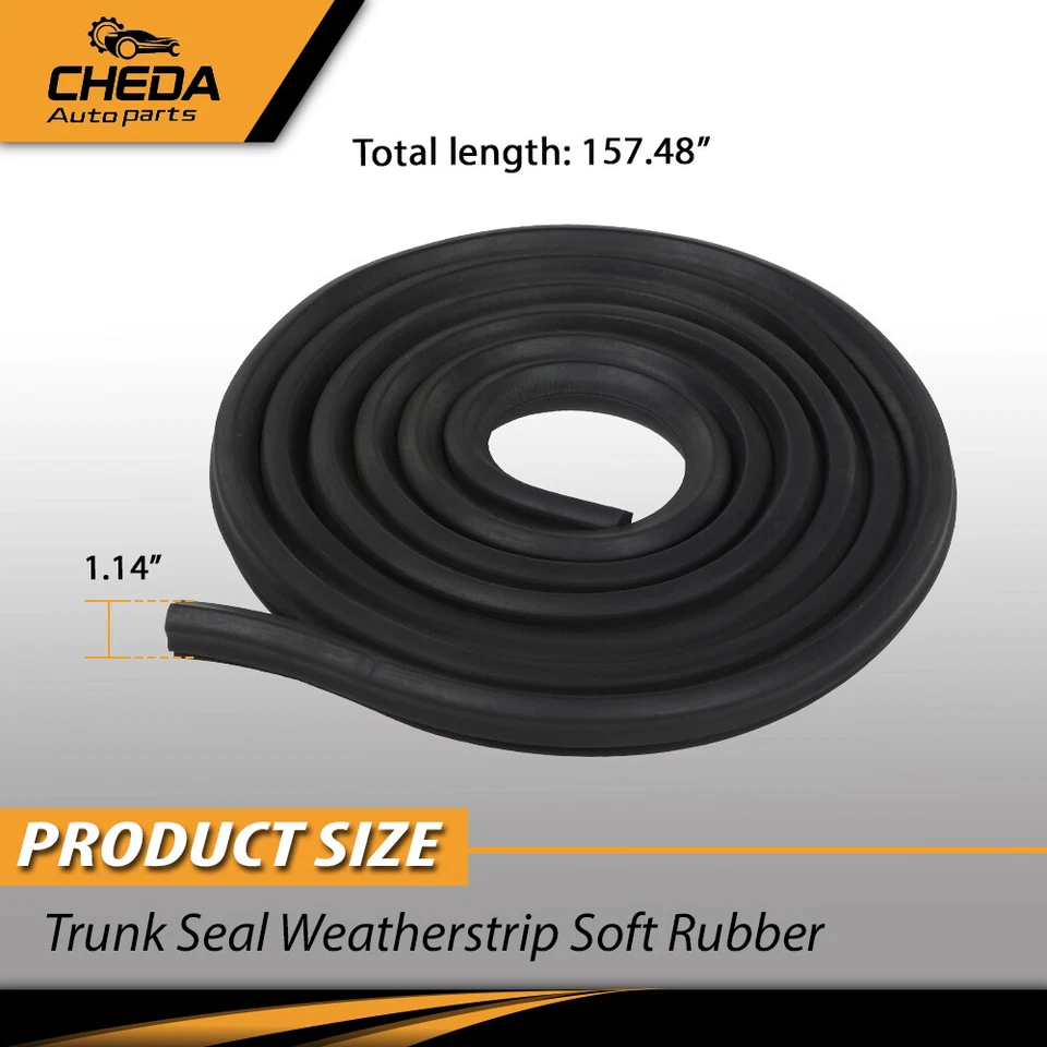 Nuevo sello de maletero negro resistente al clima goma suave apto para Pontiac Buick Chevy Olds Foto 3 de 4