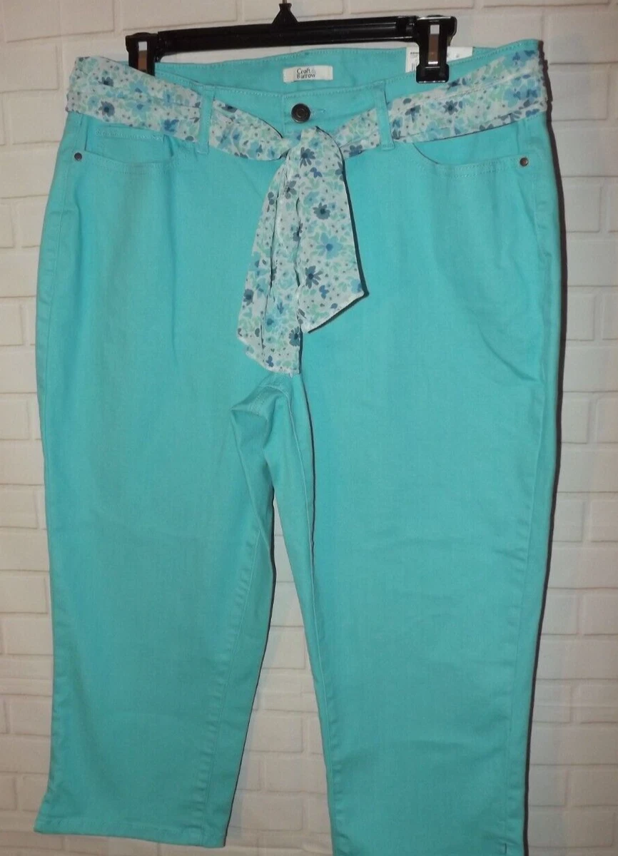 Croft and barrow straight mid on sale rise comfort waist