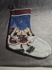 Disney Parks Mickey & Minnie Mouse Skating Kissing Christmas Stocking