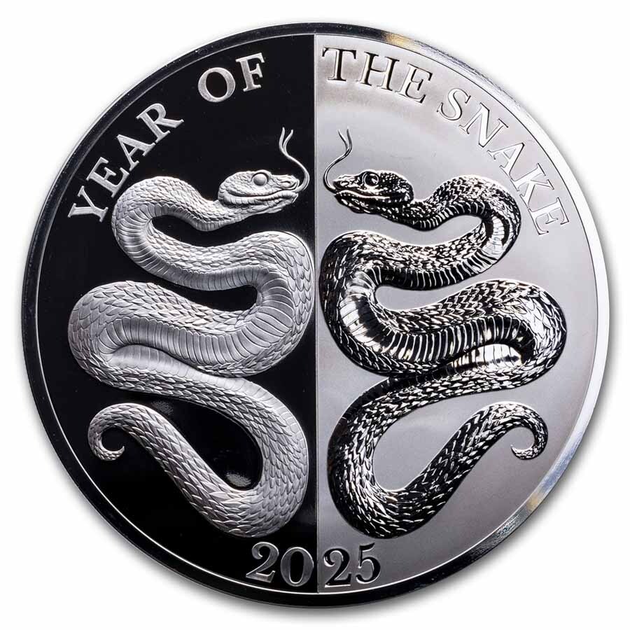 2025 Tokelau 1 oz Silver Proof Year of the Snake Mirror