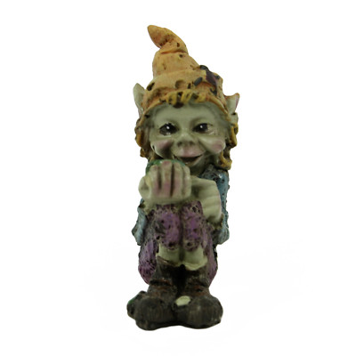 Pixies Holding Gems Home Garden Desk Cute Spring Decor Elf Fairy Gnome Figurine