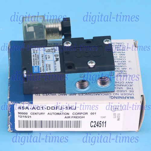 New MAC one in box solenoid valve 45A-AC1-DDFJ-1KJ fast shipping - Picture 3 of 5