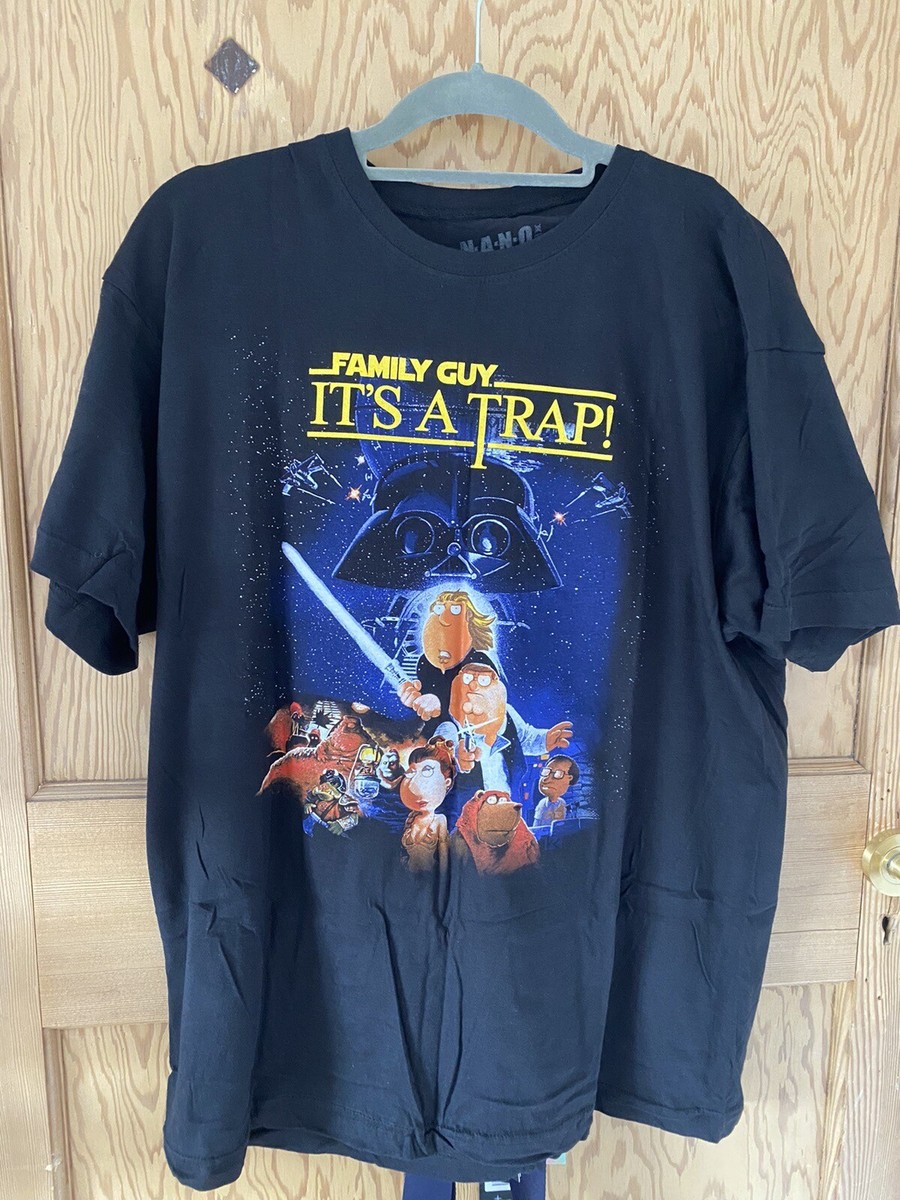 Retro Family Guy x Star Wars Graphic T shirt ( Its A Trap!) | eBay UK