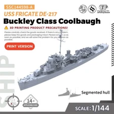 SSMODEL SSC144598-A 1/144 Model Kit USS Buckley Class Coolbaugh Frigate WOW