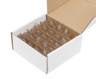 25 Pack C7 Faceted LED Clear Replacement Light Bulbs for Christmas Strings 0.7W