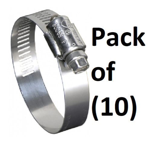 10 Ideal 670040032053 1-1/2" To 2-1/2" Marine Grade Stainless Steel Hose Clamps - Bild 1 von 5