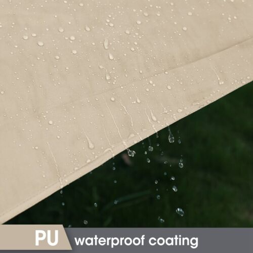 VILLEY Rain Fly Octagonal Tarp Camping Tarp Waterproof Hammock Tent Sun Shelter - Picture 8 of 12