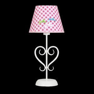 Retro Design Kinderzimmer Tischleuchte Weiss Rosa Madchen Kinderlampe Shabby Ebay