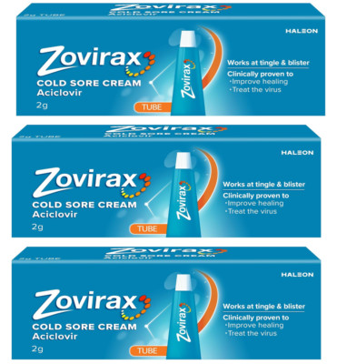 3x 2g (6g) Zovirex Cold Sore Cream Tube | eBay UK