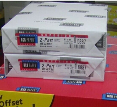 NCR Paper Brand 2-part (White and Yellow) Carbonless Paper - 1000 Sheets