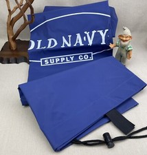 Old Navy  BLUE Vintage Garment Bag Suit / Coat Carrier Heavy Duty Large