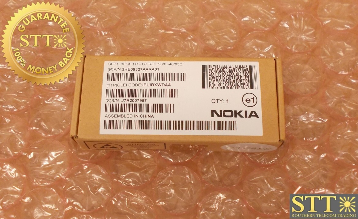 3HE09327AARA01 NOKIA NOKIA SFP+ 10GE LR-LC ROHS6/6-40/85C