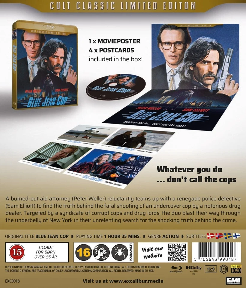 BLUE JEAN COP (1988) Sam Elliott Blu-Ray Limited Edition NEW (USA Compatible) - Image 3 of 3
