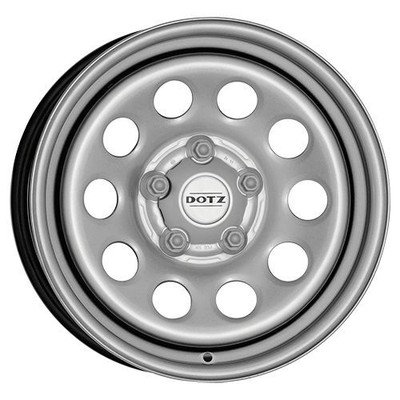 1x DOTZ MODULAR 4X4 schwarz/silber 7.0Jx16 5x120 ET30