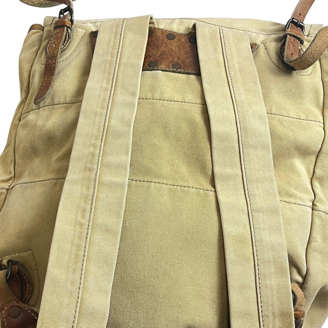 RRL LEATHER CANVAS BAG レザー バッグ RRL DOUBLE RL Ralph Lauren Leather Canvas Bag #EC ZCA | eBay