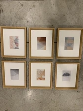 Kate and Laurel Calter 6 Framed Abstract Art Prints