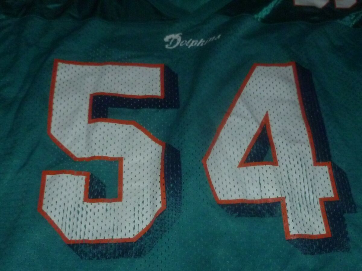 VINTAGE CHAMPIONS ZACH THOMAS #54 MIAMI DOLPHINS MENS SIZE VINTAGE CHAMPIONS ZACH THOMAS #54 MIAMI DOLPHINS MENS SIZE