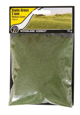 Woodland Scenics FS614 Static Grass 2mm Medium Green NEW The Field System