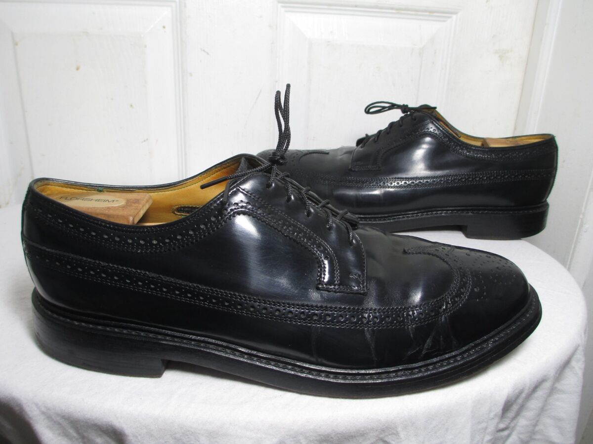 FLORSHEIM KENMOOR IMPERIAL MEN' LONGWING BLK GOODYEAR WELT FLORSHEIM KENMOOR IMPERIAL MEN' LONGWING BLK GOODYEAR WELT