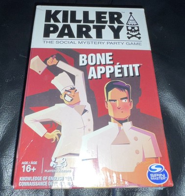 BRANDNEU VERSIEGELT KILLER PARTY SPIEL ALTER 16+ SPIN MASTER 6-12 SPIELER