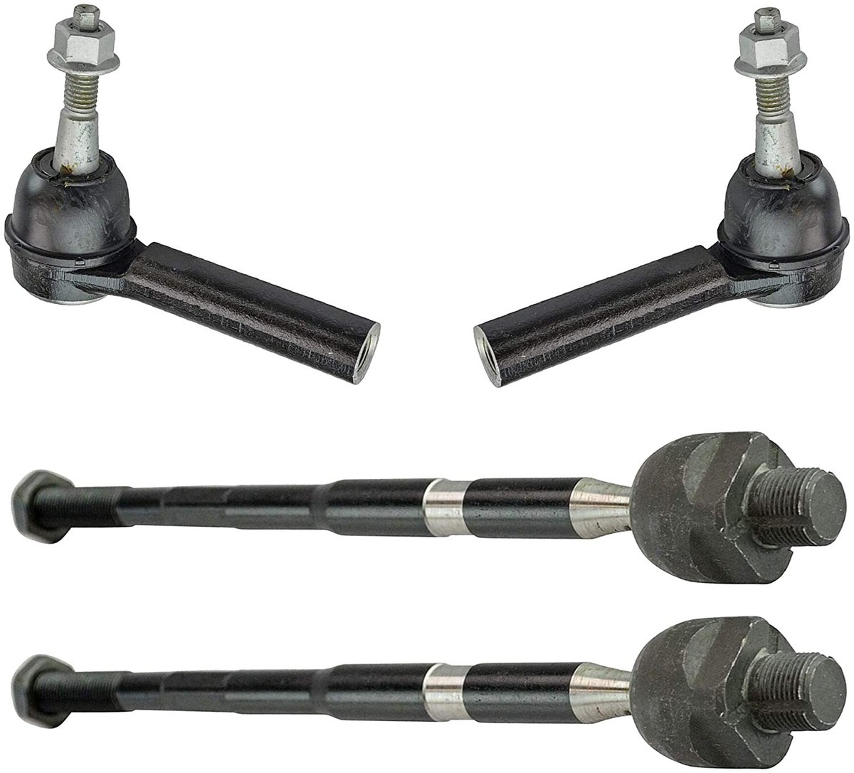 HZGEBTECH 4PCs Inner Outer Steering Tie Rod End fits Chevrolet