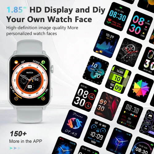 Military Smart Watch for Men Answer/Make Calls Outdoor Sport Fitness Tracker NEW - Picture 4 of 10