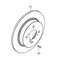 NEW Genuine Suzuki SWIFT SPORT 2011-2017 REAR BRAKE DISC DISCS Pair 55611-61M00