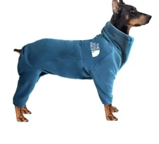 Pet Dog Fleece Jacket Coat Winter Warm Sweater Blue Size 6XL New USA FAST SHIP