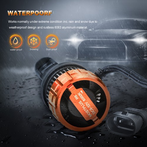 MOSTPLUS 8000LM 80W 880 881 893 LED Fog Light Kit 6000K White Bulb One Pair - Picture 5 of 6