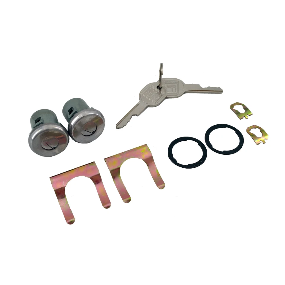 Ignition Door Lock Cylinder and Switch Cylinder Set With Keys For Buick Cadillac Foto 2 de 4