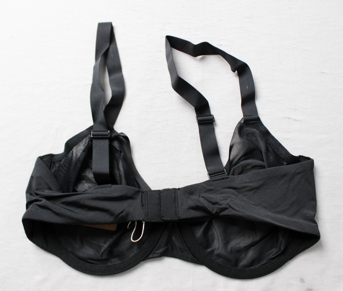 Skims Women's No-Show Unlined Sheer Mesh Demi Bra ZG3 Onyx