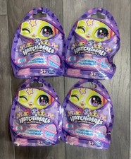 Lot of 4 Hatchimals CollEGGtibles, Shimmer Babies Sealed Blind Bag.