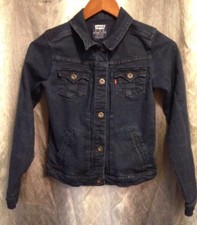 LEVI'S Denim Jean Biker Jacket Coat - Youth Size Large 12-13 Years