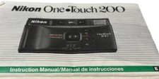 Nikon One Touch 200 Instruction Manual Only 35 MM Camera Photography Technology