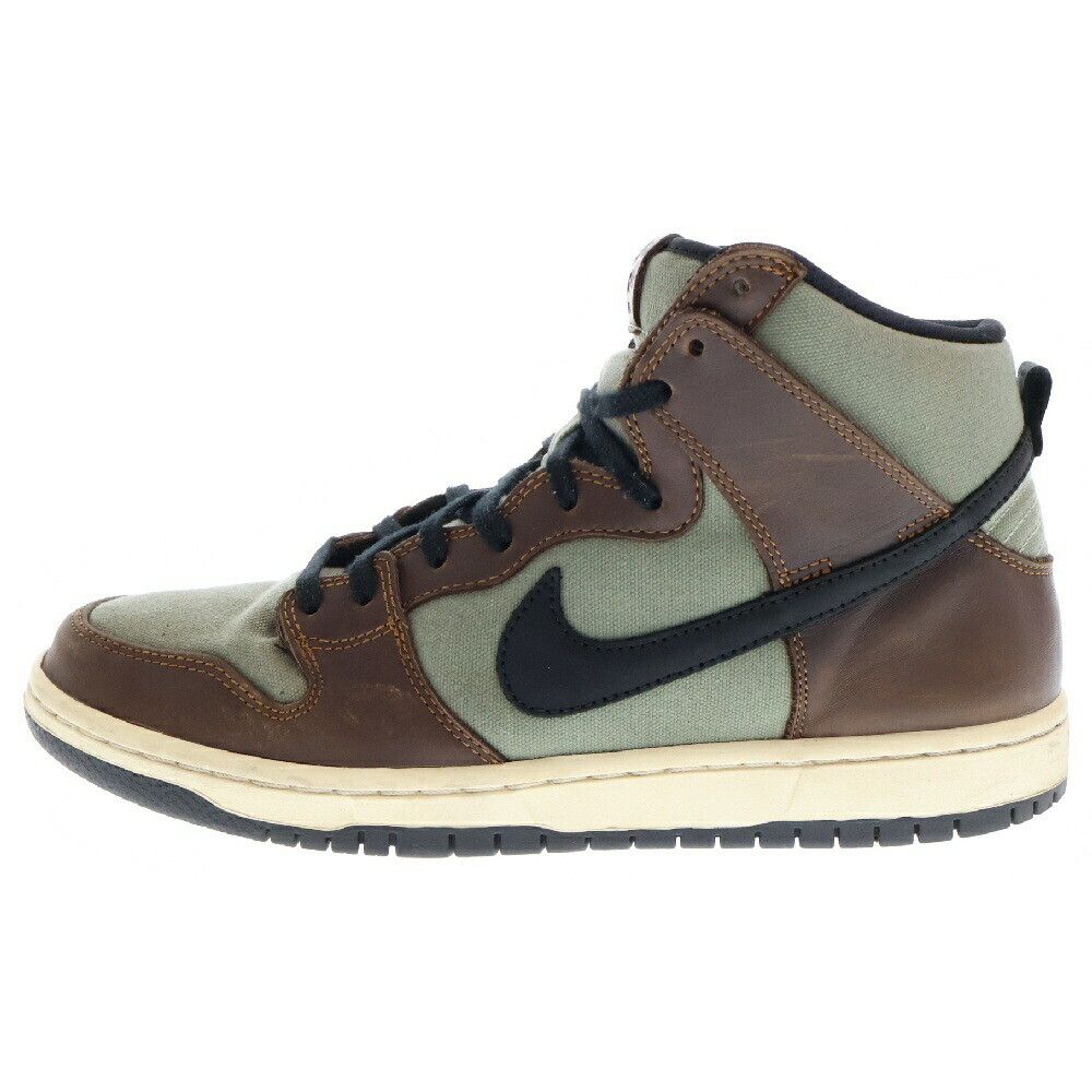 Nike Sb Dunk High Pro Baroque Brown Cut Sneakers Us9/27Cm EHE82