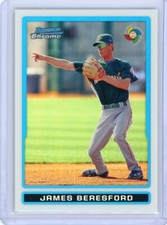 2009 Bowman Chrome James Beresford Minnesota Twins WBC Refractor Card #BCW27