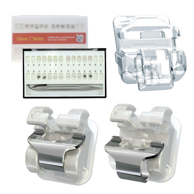 Dental Orthodontic Self Ligating Ceramic Bracket Damon Clear Braces AO Empower