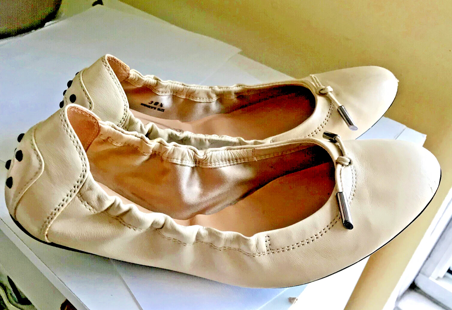 TOD’S $772 TOD'S BALLERINE IN VERA PELLE** EU 38 5