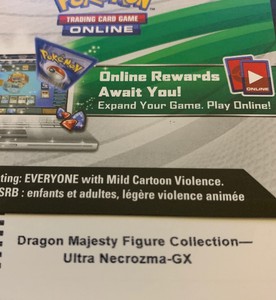 pokemon trading card game ultra necrozma gx figure box