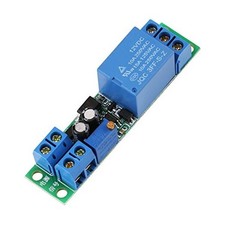 12V Adjustable Time Delay Relay Module, 0-25Sec, Normally Open, Mount,