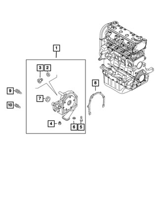 Genuine Mopar Engine Oil Pump 68324533AA