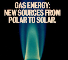 Vintage Ad American Gas Assn. Natural Gas Energy New Sources Polar Solar1980 