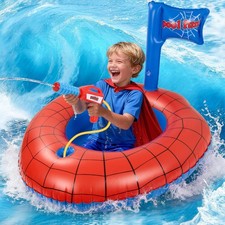Inflatable Pool Float Water Gun Ride On Kids Toys Ages 3-8 Swimming Beach Floats