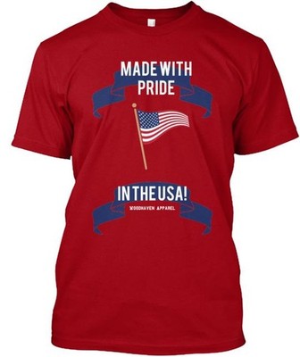 American Made Tough T-Shirt in the USA Size S to 5XL